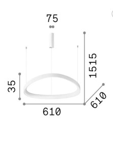 GEMINI SP D61 ON-OFF, Suspension, Ideal Lux