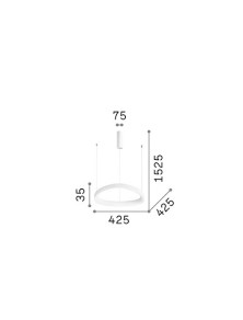 GEMINI SP D42 ON-OFF, suspensão, Ideal Lux