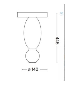 LUMIERE 1 PL, Plafondlamp, Ideal Lux