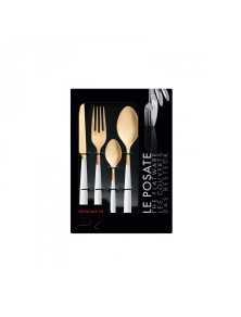 ATHENA Gold, Cutlery Set 24 pcs, Box Window, Casa Bugatti