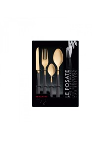 ATHENA Gold, Cutlery Set 24 pcs, Box Window, Casa Bugatti