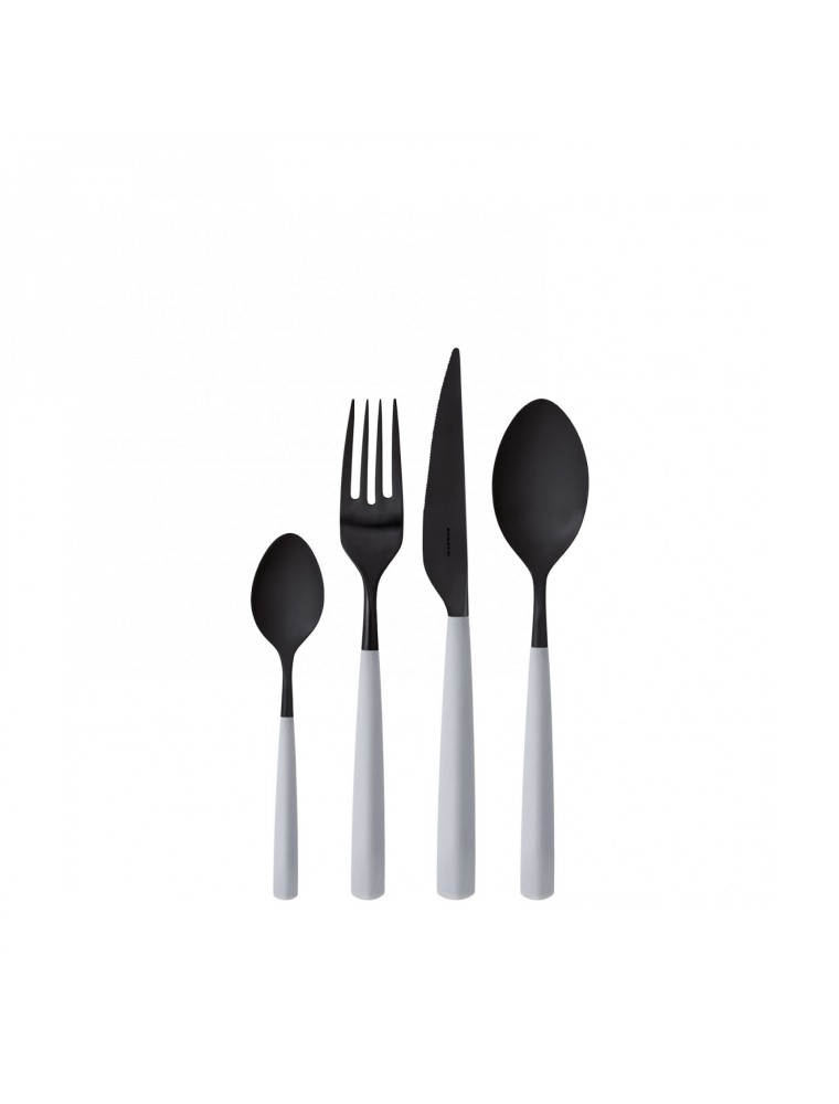 ATHENA Black Diamond, Cutlery Set 24 pcs, Box Window, Casa Bugatti