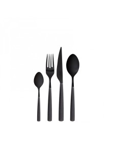 ATHENA Black Diamond, Cutlery Set 24 pcs, Box Window, Casa Bugatti