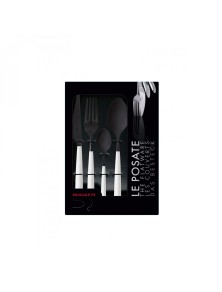 ATHENA Black Diamond, Cutlery Set 24 pcs, Box Window, Casa Bugatti