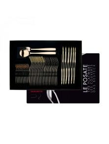 RIVIERA Champagne, Besteckset 50-teilig, Gallery Box, Casa Bugatti