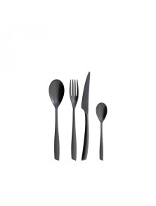 RIVIERA BLACK DIAMOND, Posate Set 24 Pz, Scatola Gallery, Casa Bugatti