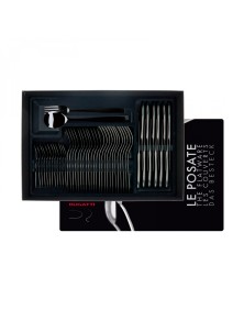 RIVIERA BLACK DIAMOND, Juego de Cubiertos 50 Piezas, Gallery Box, Casa Bugatti