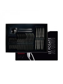 RIVIERA BLACK DIAMOND, Besteckset 50-teilig, Gallery Box, Casa Bugatti