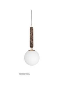 TORRANO 15, lampe à suspension en marbre pour l'intérieur, Globen Lighting