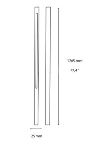 JEDIE, H120 Lámpara de piso exterior, Ideal Lux