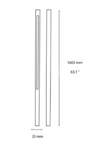 JEDI, Buitengrondlamp H160, Ideal Lux